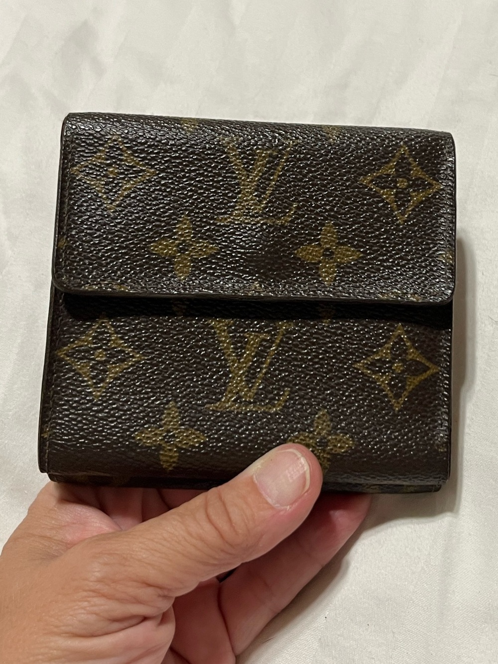 Louis Vuitton Monogram Canvas Small Trifold Card Holder in Brown